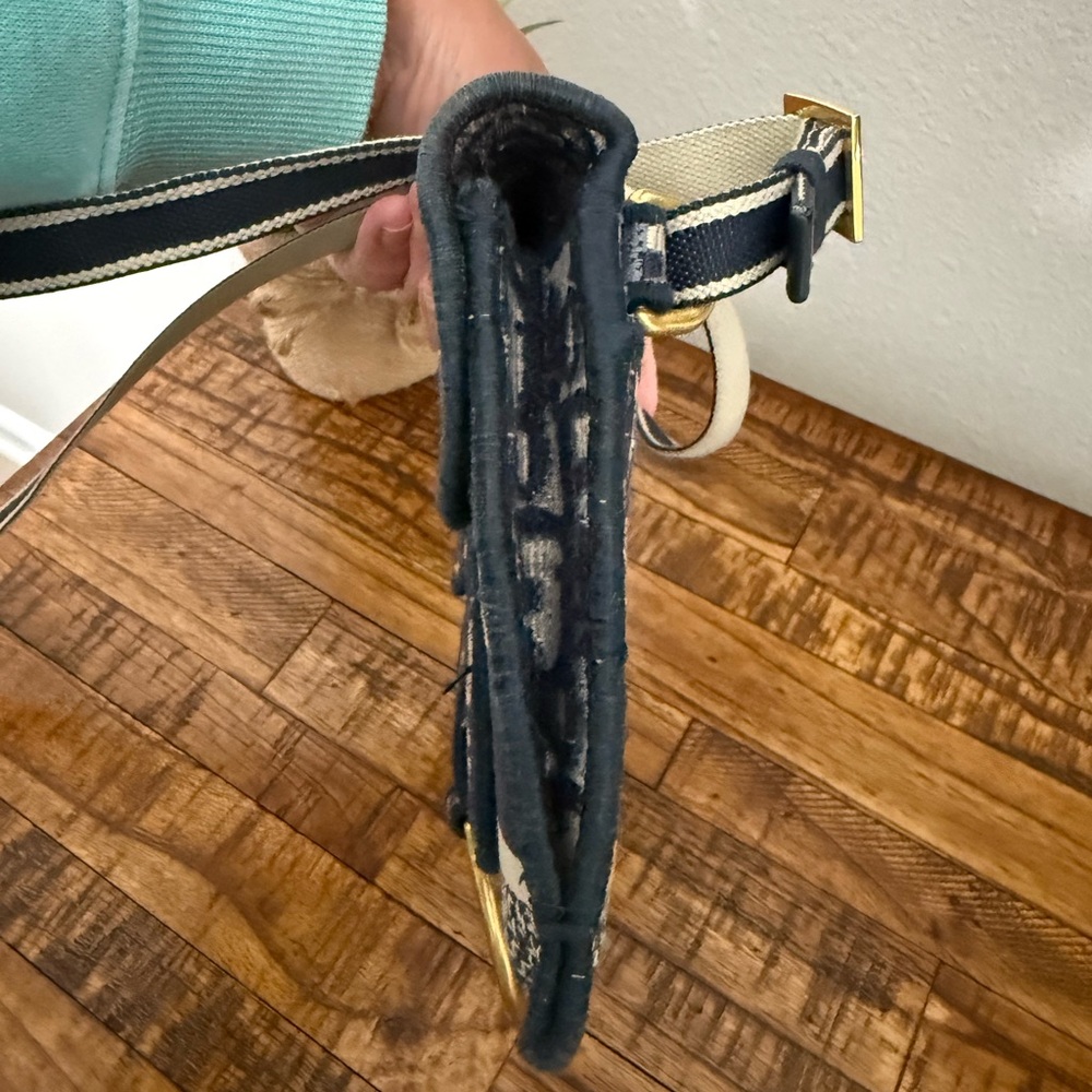 Dior Blue and Cream Belt/Crossbody Bag - Picture 5 of 12